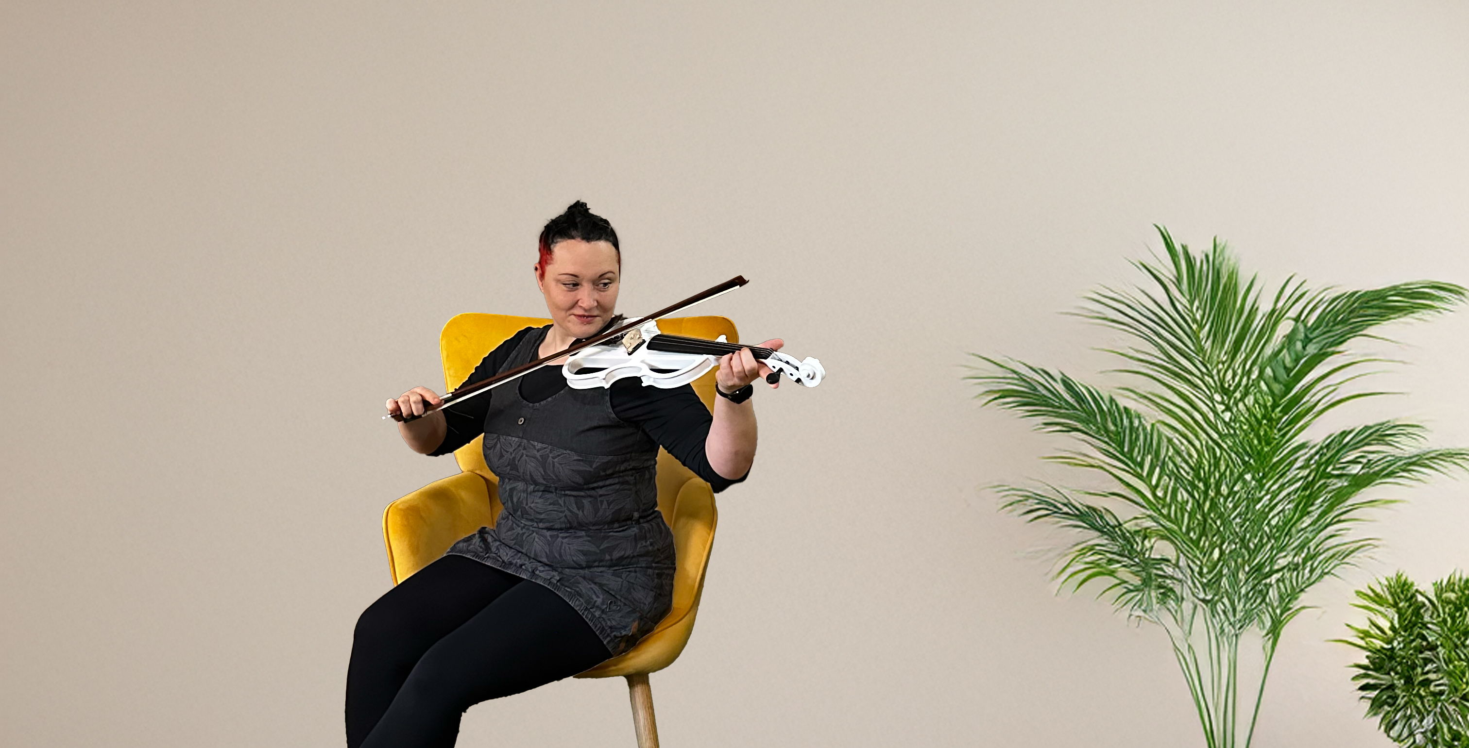 Lydia Pannach mit Geige